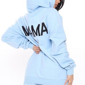 [Fashion Nova][Used] Mama Oversize Hoodie -1XL Blue